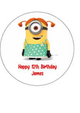 Minions 02 Edible Icing Cake Topper - Despicable Me