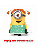 Minions 02 Edible Icing Cake Topper - Despicable Me