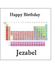 Periodic Table Science Edible Icing Cake Topper