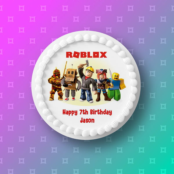 Roblox Edible Icing Cake Topper 01