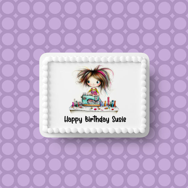 Sewing Edible Icing Cake Topper or Ribbon 02