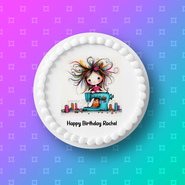 Sewing Edible Icing Cake Topper or Ribbon 03