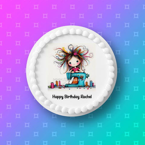 Sewing Edible Icing Cake Topper or Ribbon 03