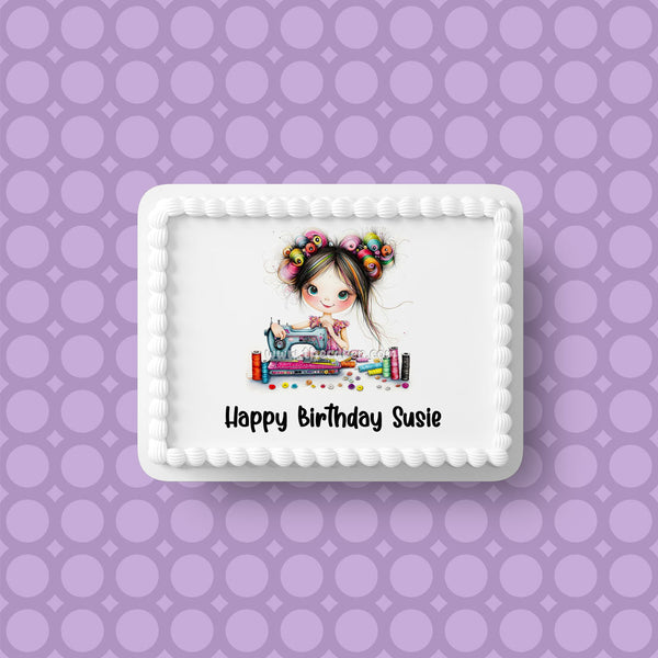 Sewing Edible Icing Cake Topper or Ribbon 04