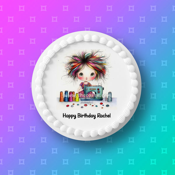 Sewing Edible Icing Cake Topper or Ribbon 05