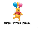 Winnie the Pooh 02 Edible icing Cake Topper OR Ribbon