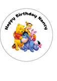 Winnie the Pooh 01 Edible icing Cake Topper OR Ribbon