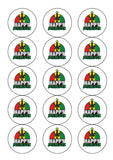 Xmas Weed, Marijuana Edible Icing Cake Topper 05