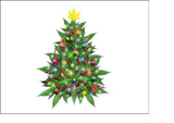 Xmas Weed, Marijuana Edible Icing Cake Topper 04