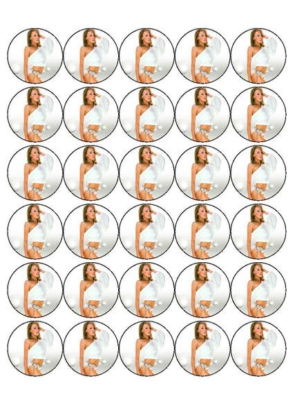 30 x 1.5" Edible Icing Mini Toppers with your own image