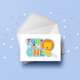 1st Birthday Card for Boys - Fun to be one (02)