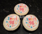 Sweet 16 Edible Icing Cake Topper