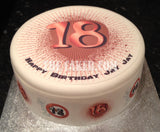 18th Birthday Edible Icing Cake Topper 01