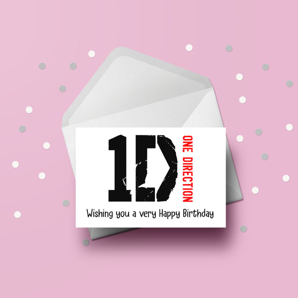 One Direction 1D Logo Card