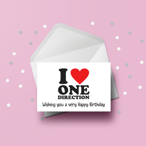 One Direction / 1D 02 Birthday Card