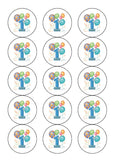 1st Birthday Edible Icing Cake Topper 01 for Boy