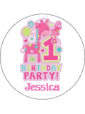 1st Birthday Edible Icing Cake Topper 03
