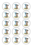 1st Birthday Mickey Mouse Edible Icing Cake Topper
