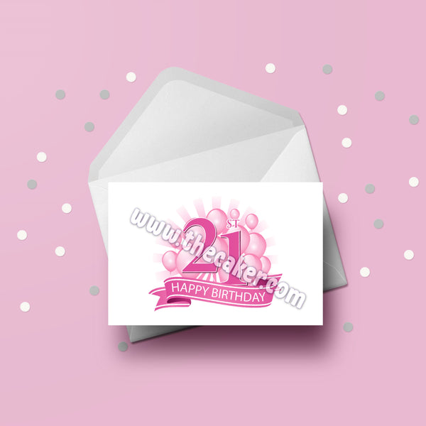 21st Birthday Card for Ladies 03