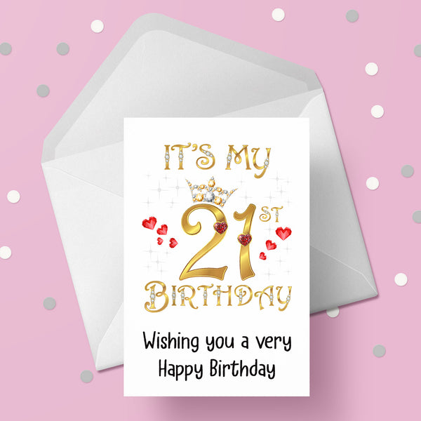 21st Birthday Card for Ladies 07