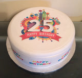 25th Birthday Edible Icing Cake Topper 01
