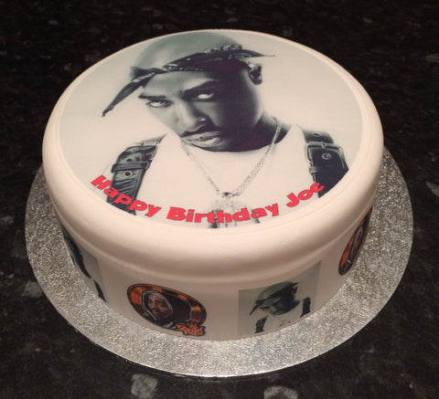 Tupac Shakur 01 Edible Icing Cake Topper