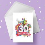 30th Birthday Card 01