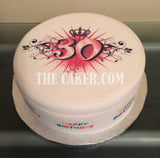 30th Birthday Edible Icing Cake Topper 03