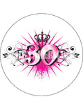 30th Birthday Edible Icing Cake Topper 03