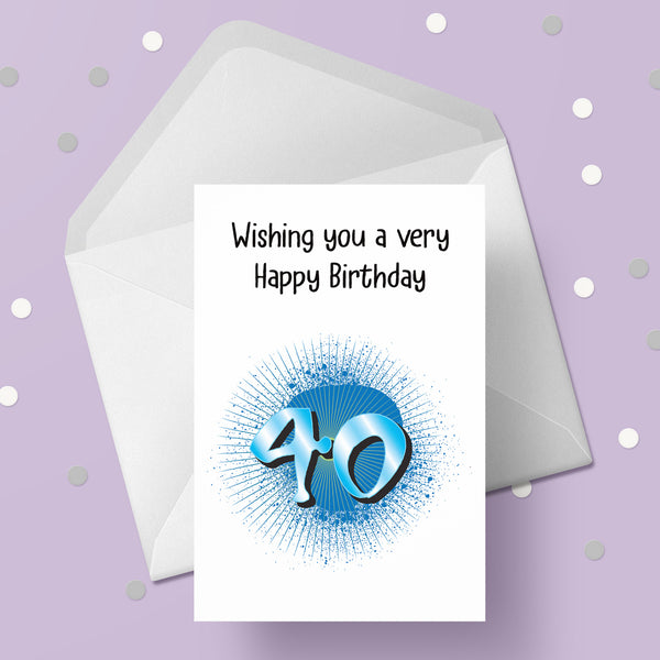 40th Birthday Card 01