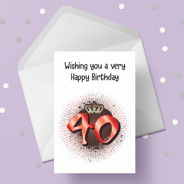 40th Birthday Card 03