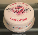 50th Birthday Edible Icing Cake Topper 03