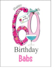 60th Birthday Edible Icing Cake Topper or Ribbon (04)