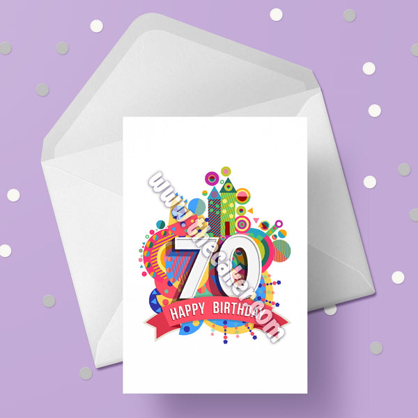 70th Birthday Card 02