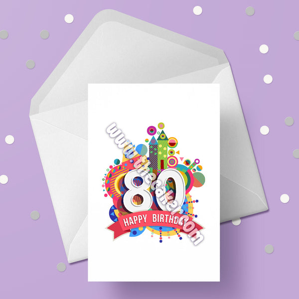 80th Birthday Card 01