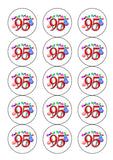 95th Birthday Edible Icing Cake Topper 01