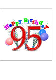 95th Birthday Edible Icing Cake Topper or Ribbon