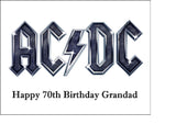 AC/DC Edible Icing Cake Topper 01