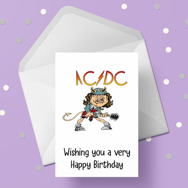 AC/DC 02 Birthday Card – the caker online
