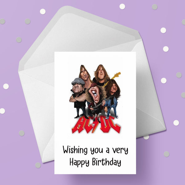 AC/DC 03 Birthday Card – the caker online