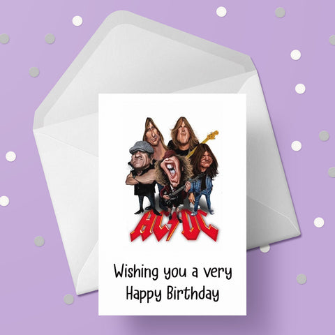 AC/DC 03 Birthday Card
