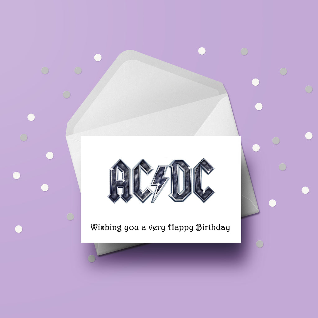 AC/DC 01 Birthday Card – the caker online