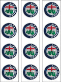 Alfa Romeo Logo Edible Icing Cake Topper or Ribbon
