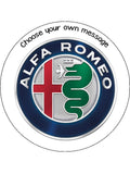 Alfa Romeo Logo Edible Icing Cake Topper