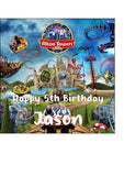 Alton Towers 02 Edible Icing Cake Topper or Ribbon