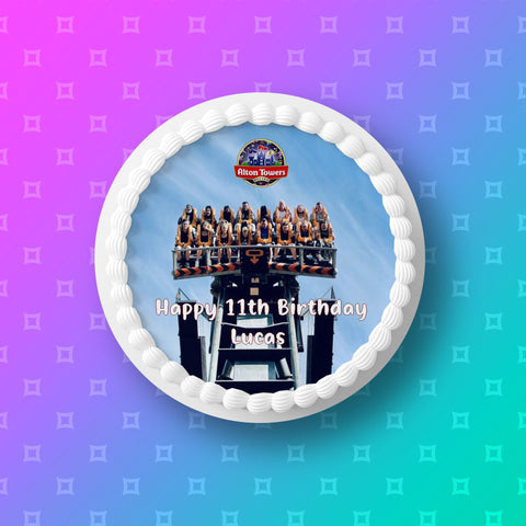 Alton Towers Edible Icing Cake Topper 03