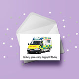 Ambulance Birthday Card 01