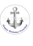 Anchor Edible Icing Cake Topper or Ribbon