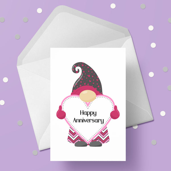 Anniversary Card 02 - Cute Gnome