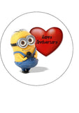 Anniversary Edible Icing Cake Topper 06